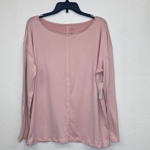 H Halston Boat Neck Top Size Medium NWT